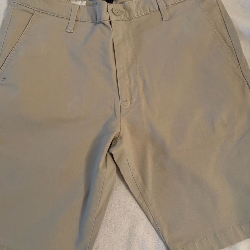 Shorts mens new waist 34” flat front 98% cotton U.S. Polo Assn 10” inseam